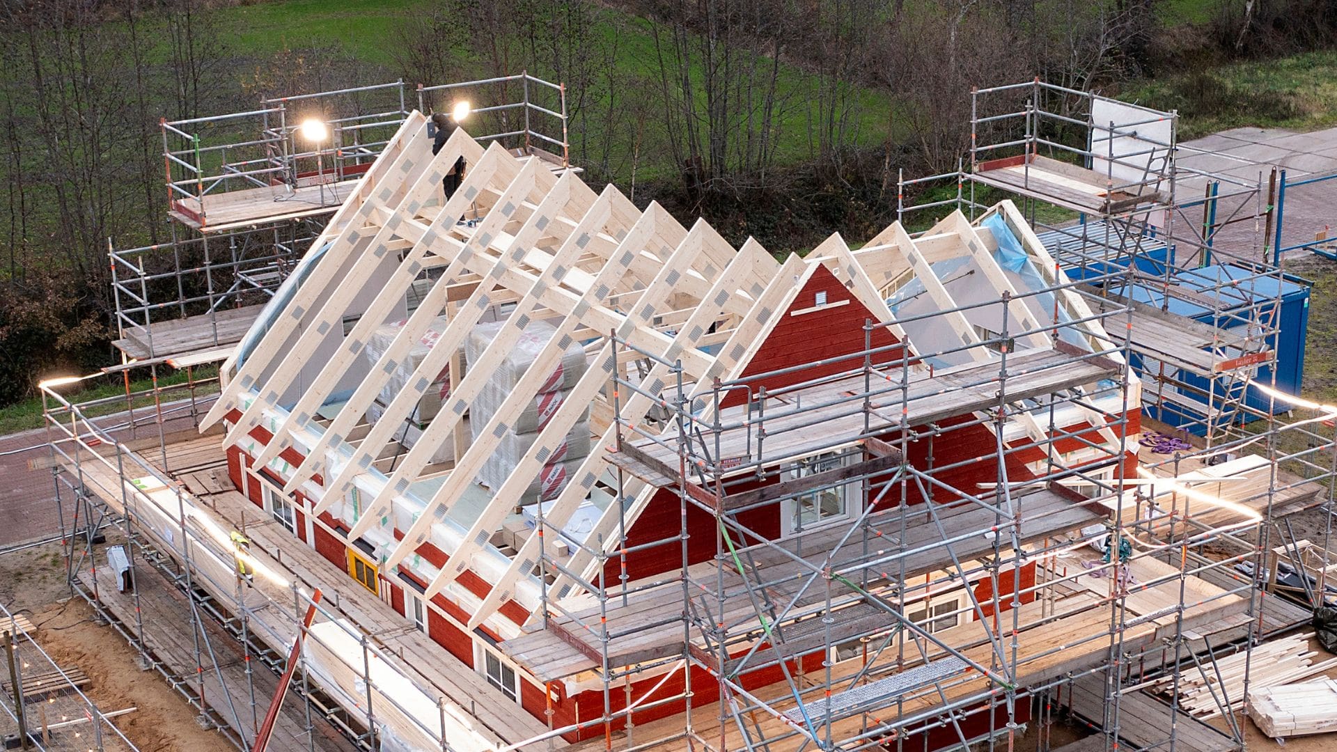 houtskeletbouw levande