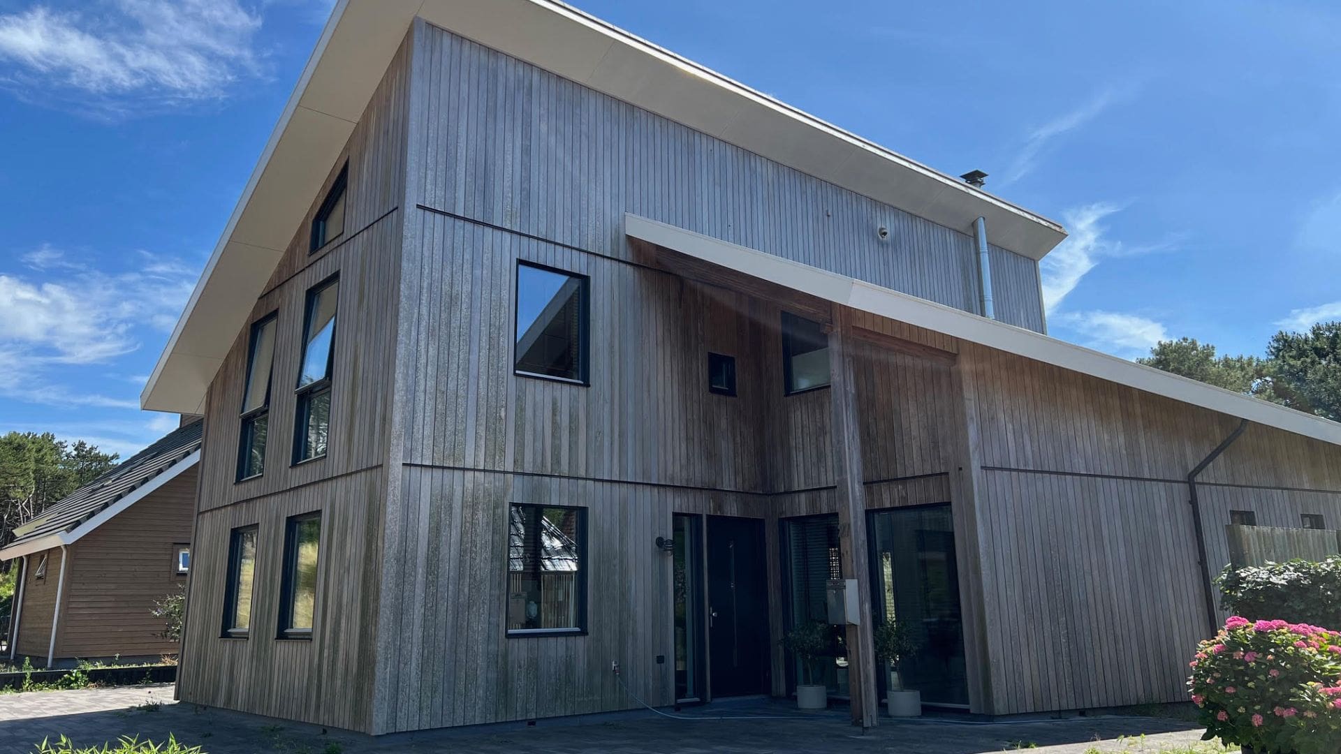 moderne houten woning