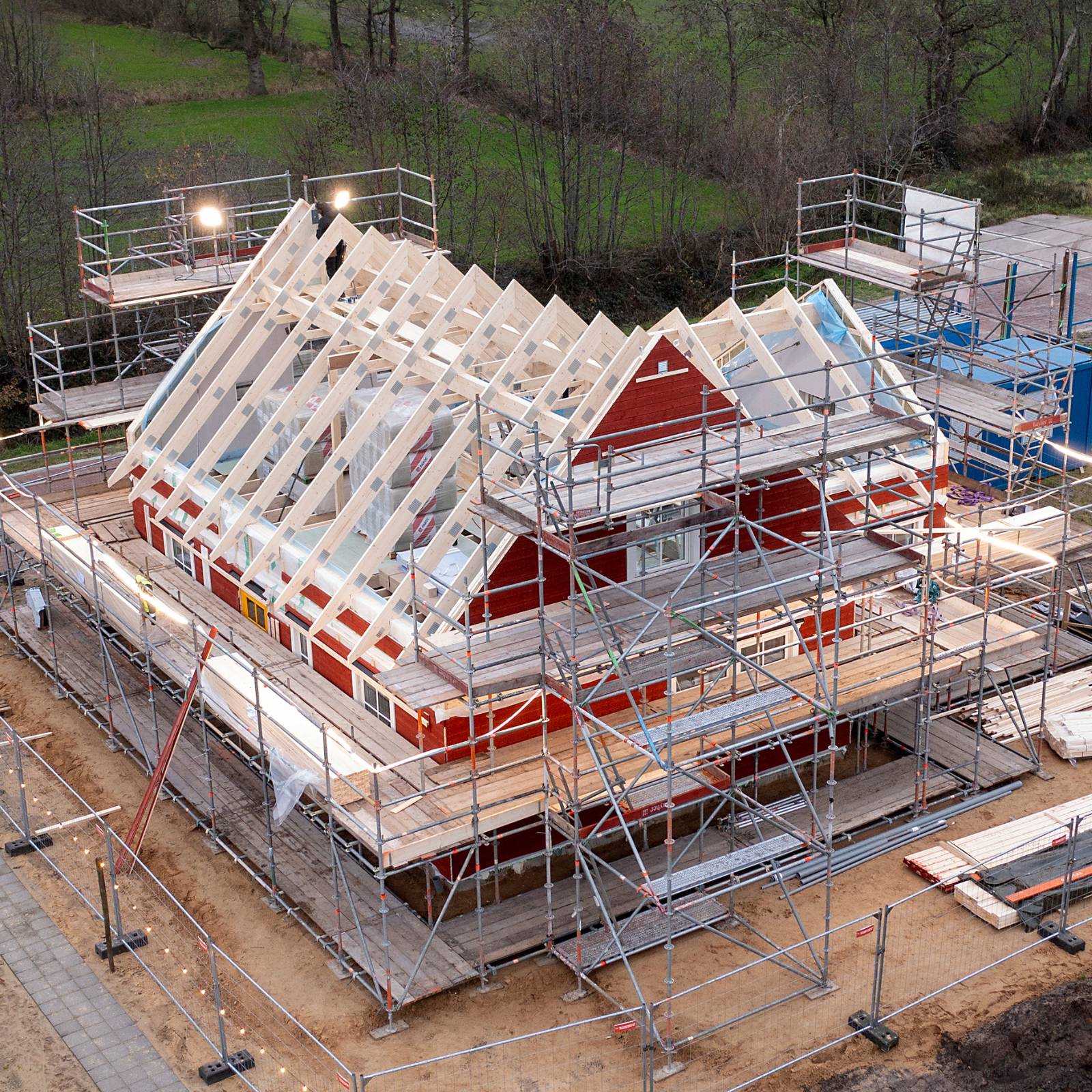 bouwproces zweedse woning nederland