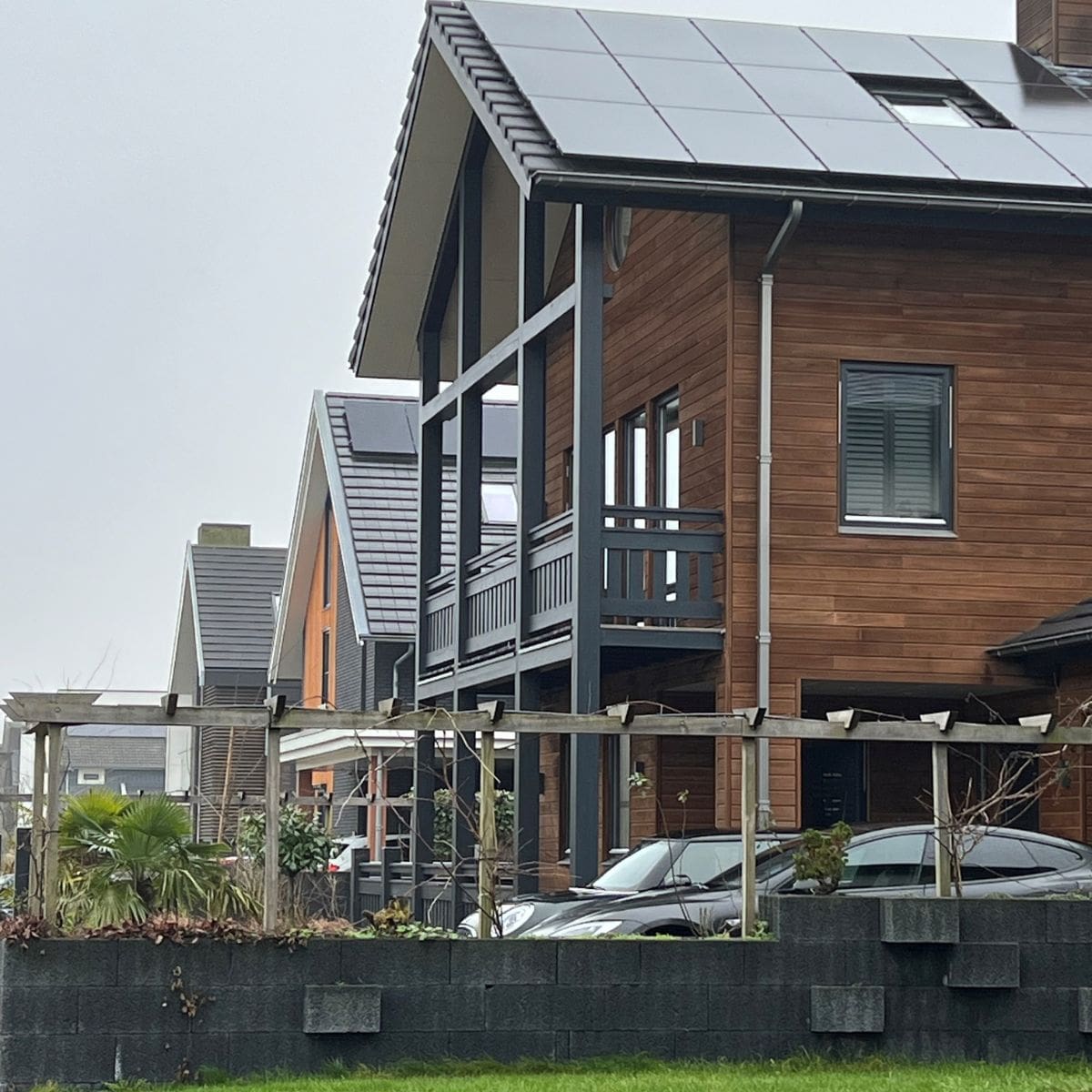 levande drachten woning hout met steen