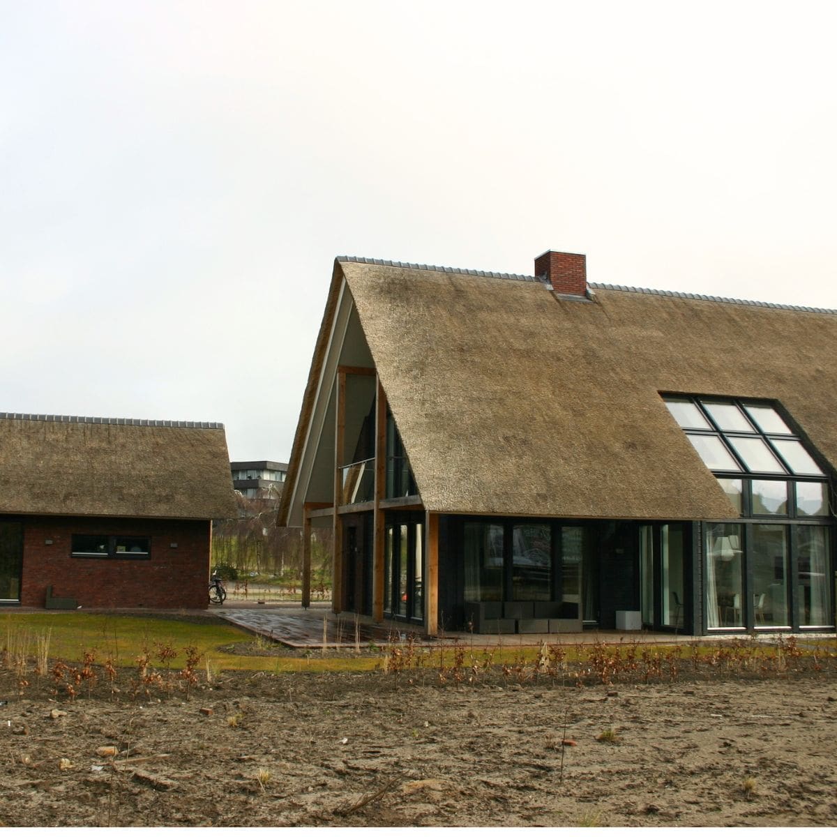 levande harderwijk woning met rieten dak