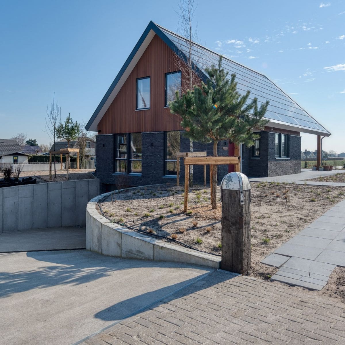 levande noordwijk woning met hout en steen